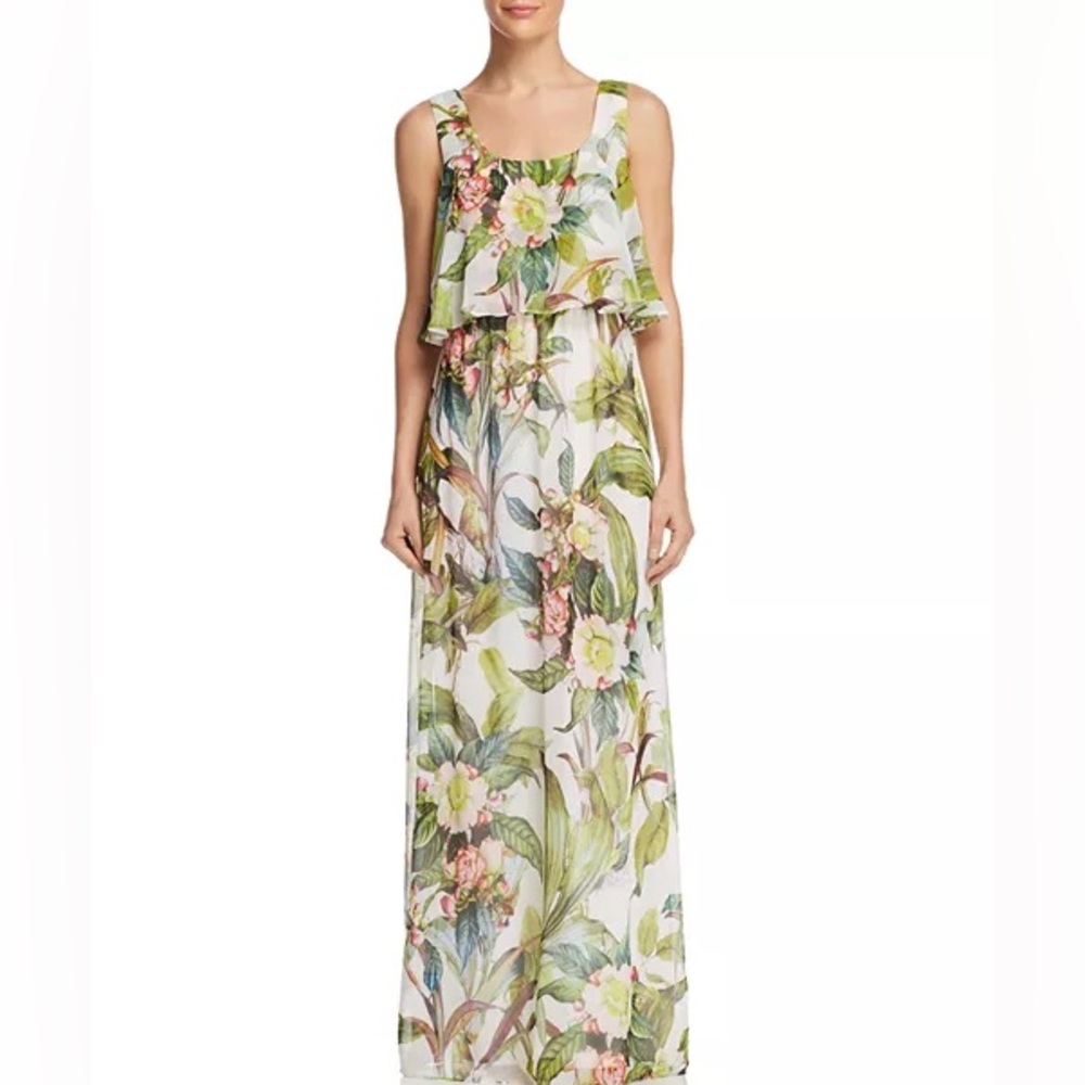 Adrianna Papell Floral Print Maxi Dress